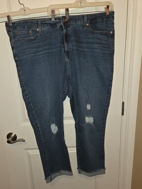 Denizen by Levi's slim straight leg ankle jeans size 24W